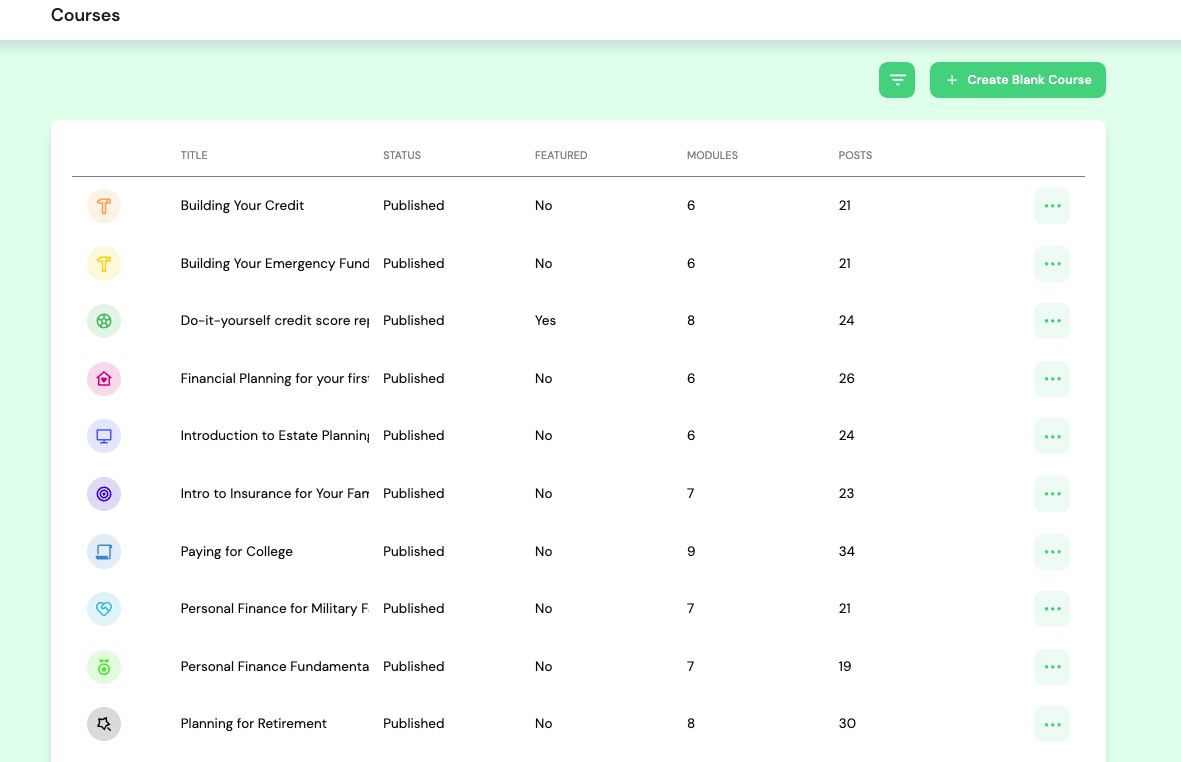 Build interactive courses