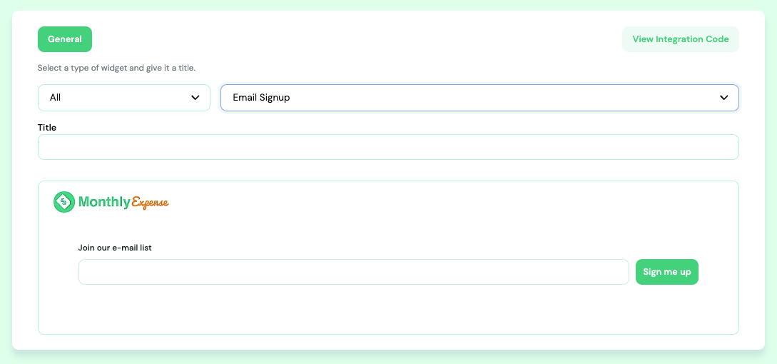 Drive newsletter signups